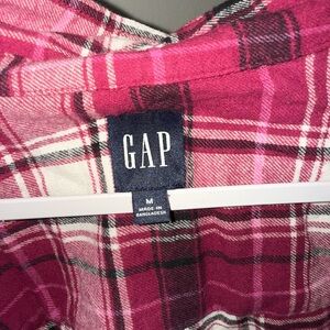 GAP Vibrant Pink Checkered Shirt